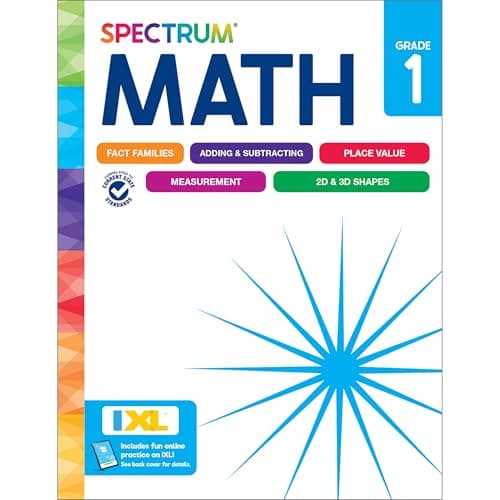 Spectrum 1st Grade Math Workbook cover