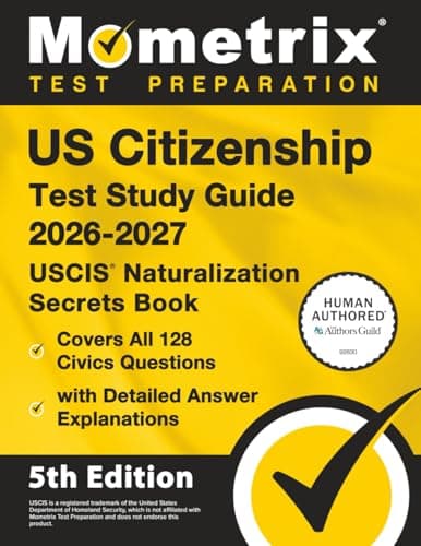 US Citizenship Test Study Guide 2026-2027 cover