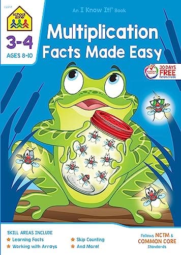 School Zone Multiplication Facts Made Easy cover